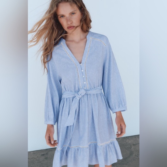 Stripped mini dress - Picture 1 of 3